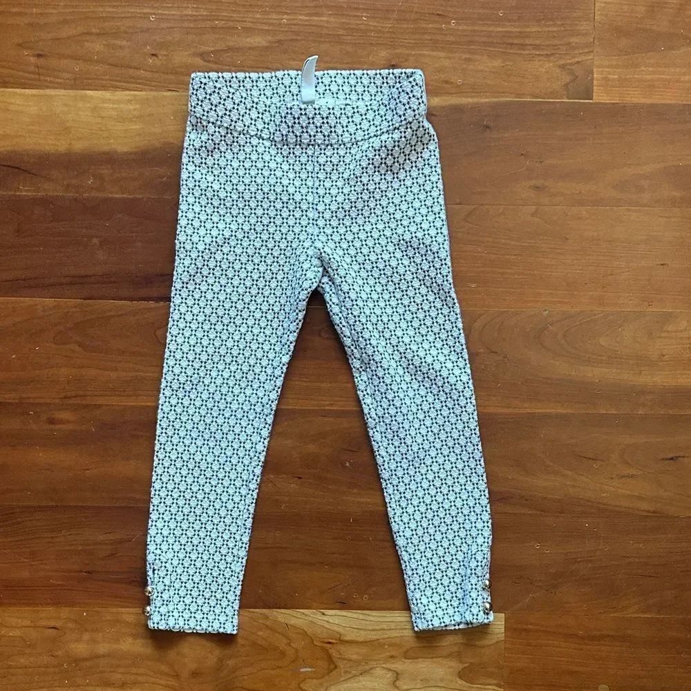 Janie and Jack Monochrome Geometric Formal Leggings